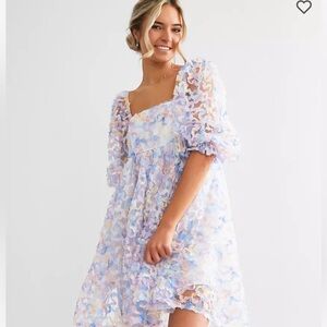 Storia 3D Floral Empire Mini Dress. Worn once